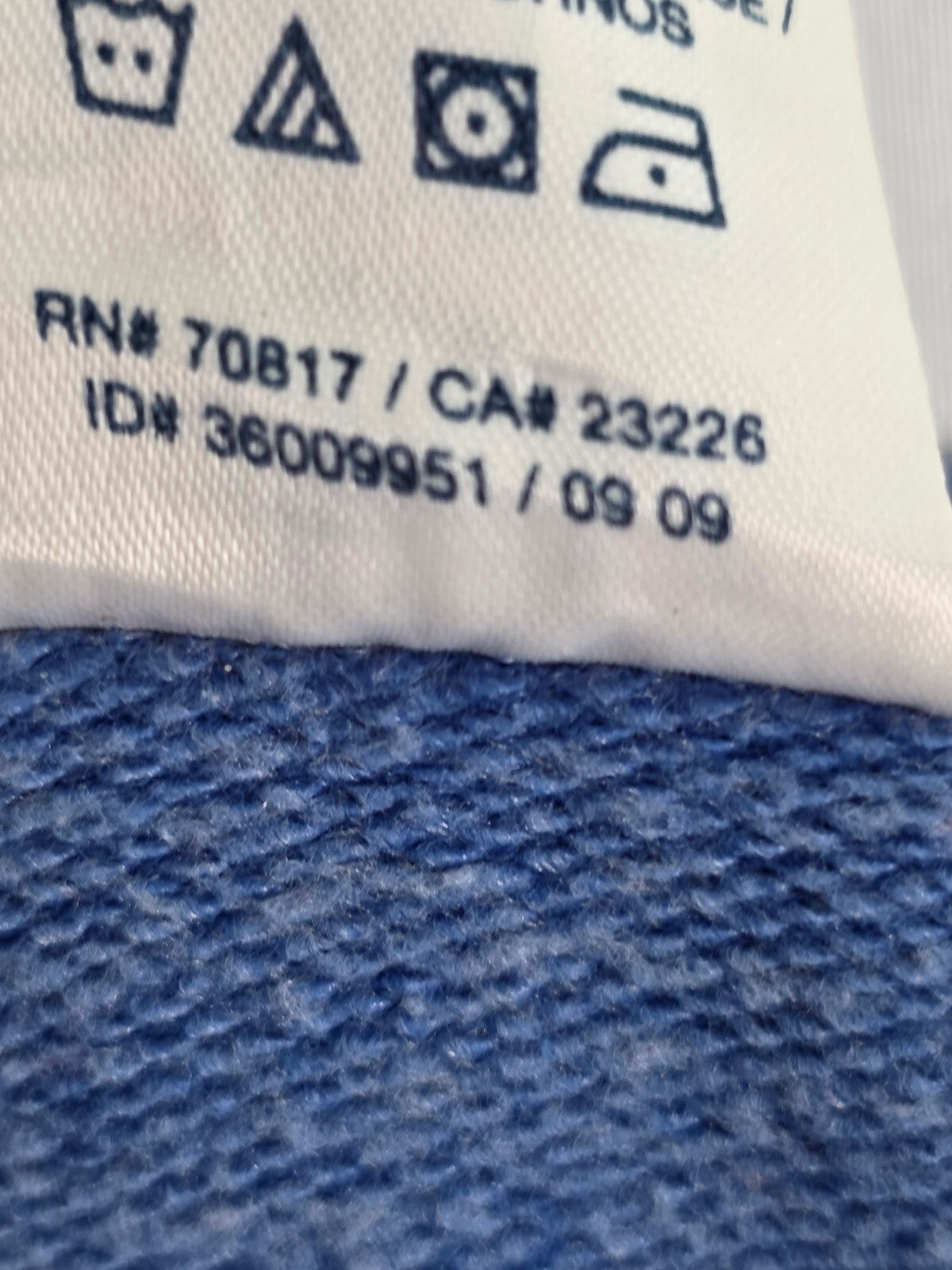 Victorias Secret Pink Vintage y2k PEACE Crew Sweater Logo Blue MEDIUM