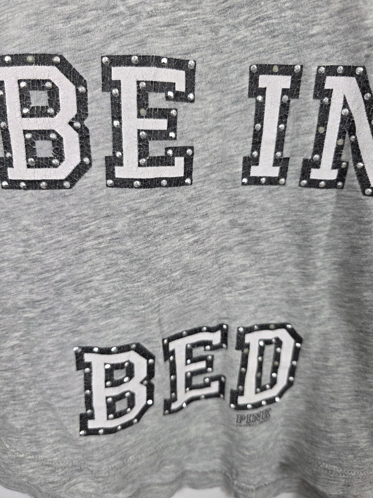 Victorias Secret PINK Vintage ID RATHER BE IN BED Nightgown Sleep Shirt Y2k MED