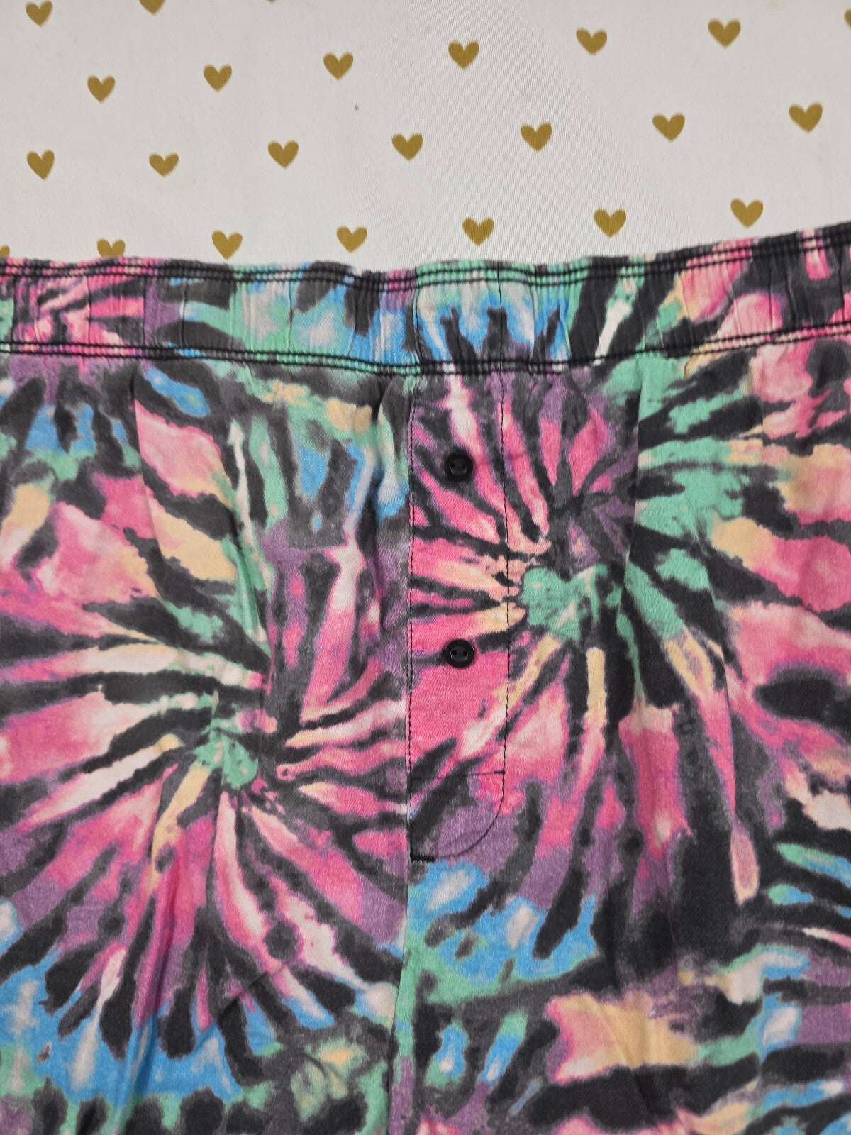 Victorias Secret PINK Tye Dye 2XL XXL Sleep Shorts Boxers Pajama Bottoms