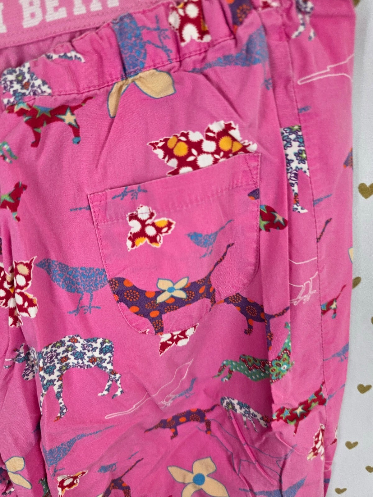 Vintage Victoria’s Secret PINK Phi Beta Pink Pajama Pants M Dog Print Y2K Cotton