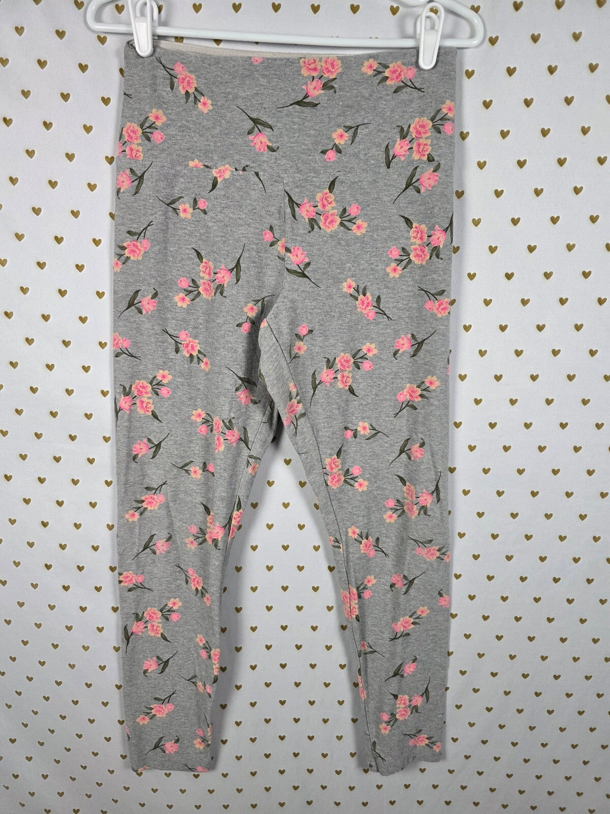 Victorias Secret PINK Yoga Floral Active Ankle Pants Leggings large