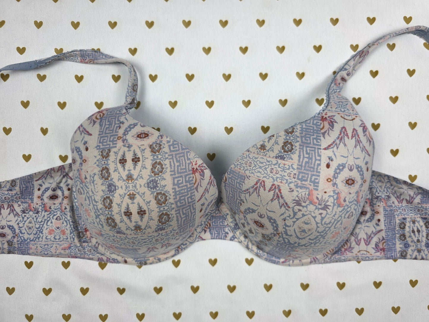 Victorias Secret Patterned Perfect Shape Bra 36D