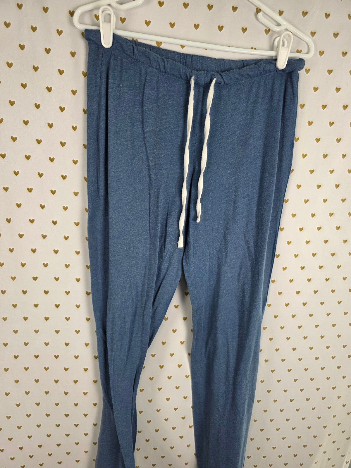 Victorias Secret Super Soft Sleep Set 2pc Shirt Pants Medium Blue