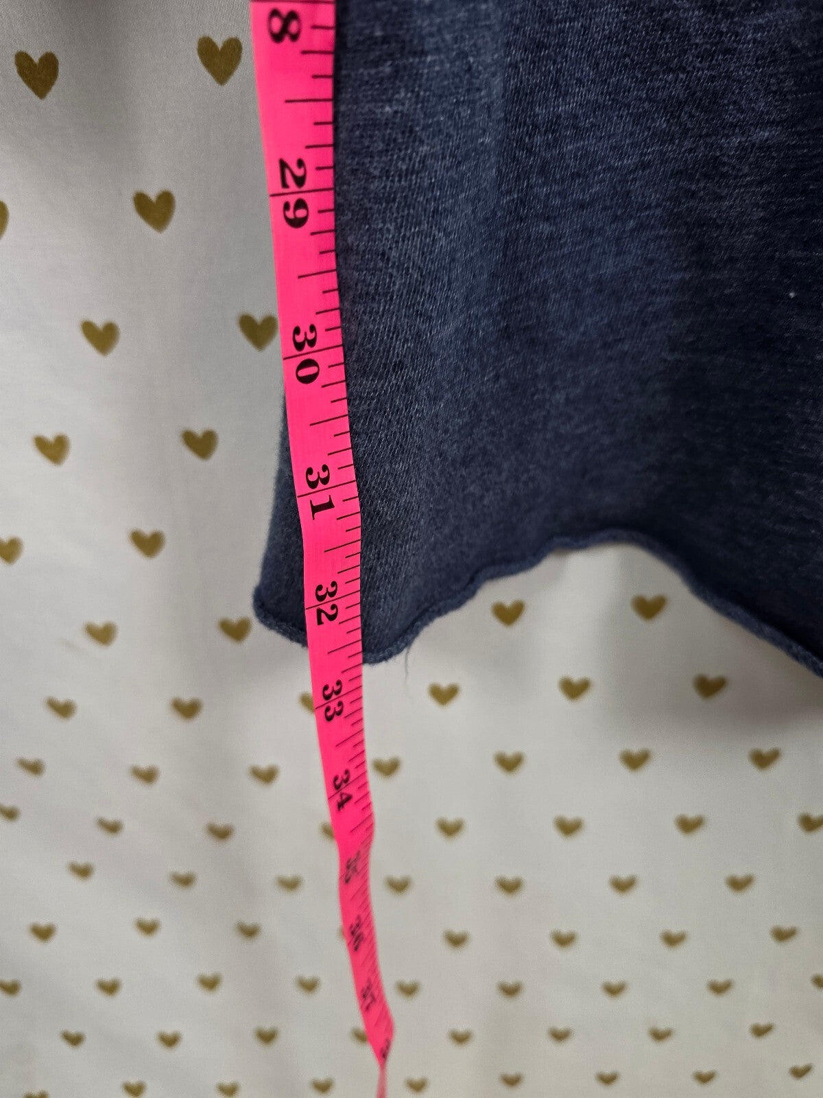 Victorias Secret PINK Medium Blue diaper butt Boyfriend Sweats Flare Logo