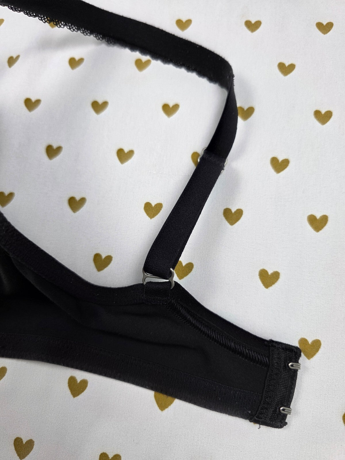 Victorias Secret Black  Lined Demi Balconette Bra 34D