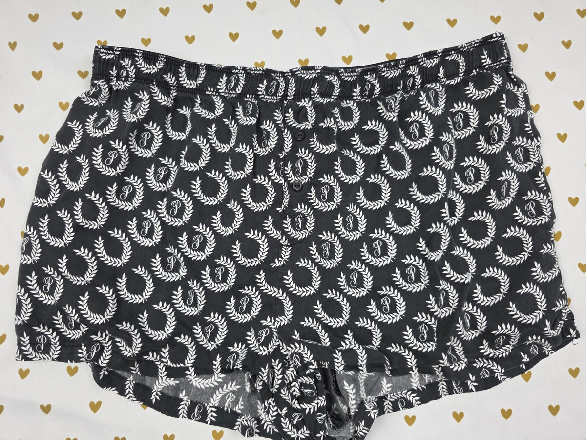 Victorias Secret PINK Silky Crest MEDIUM Sleep Shorts Boxers Pajama Bottoms
