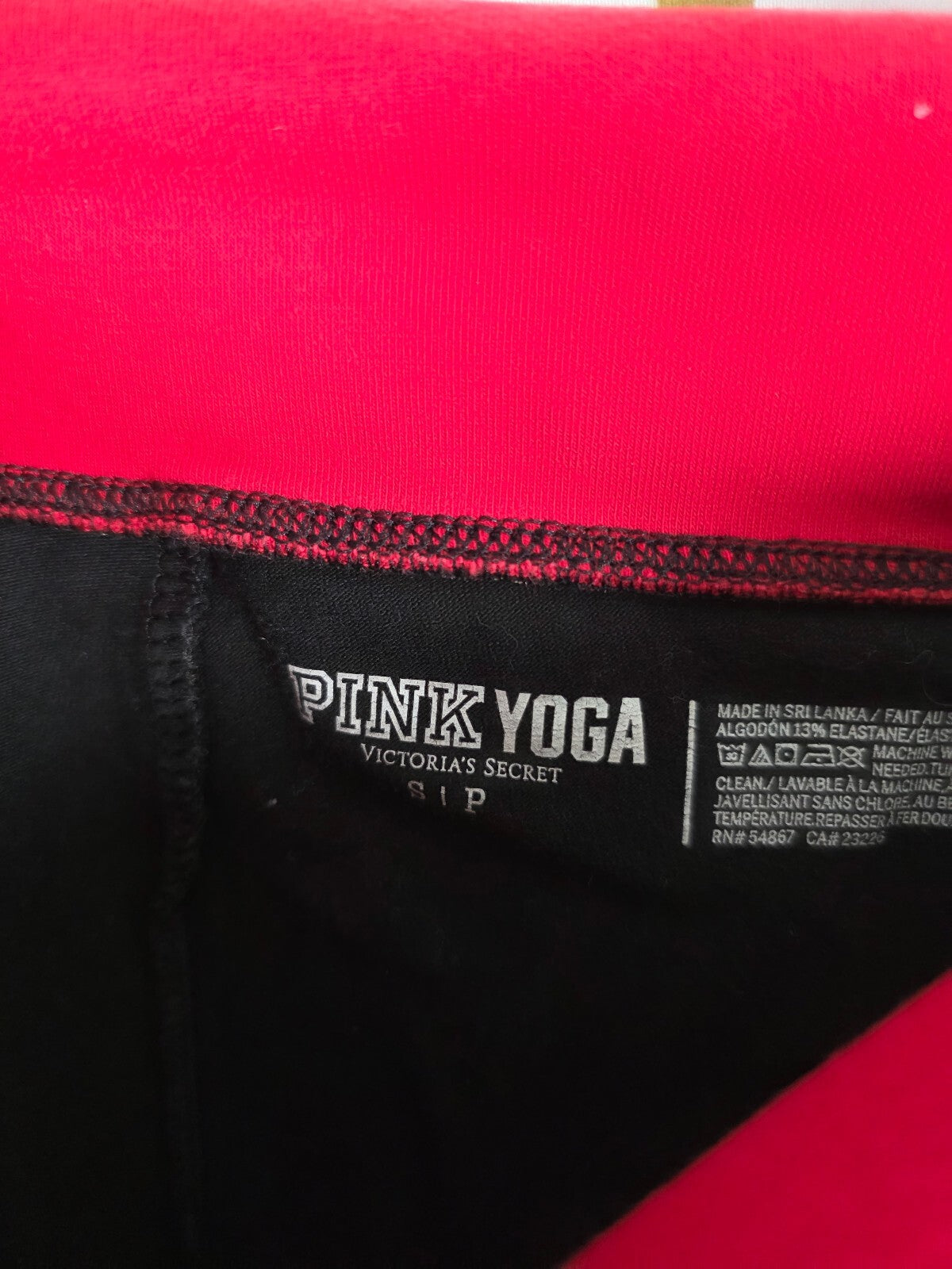 Victorias Secret PINK Vintage Red Logo ankle Skinny T2k Yoga Pants Small