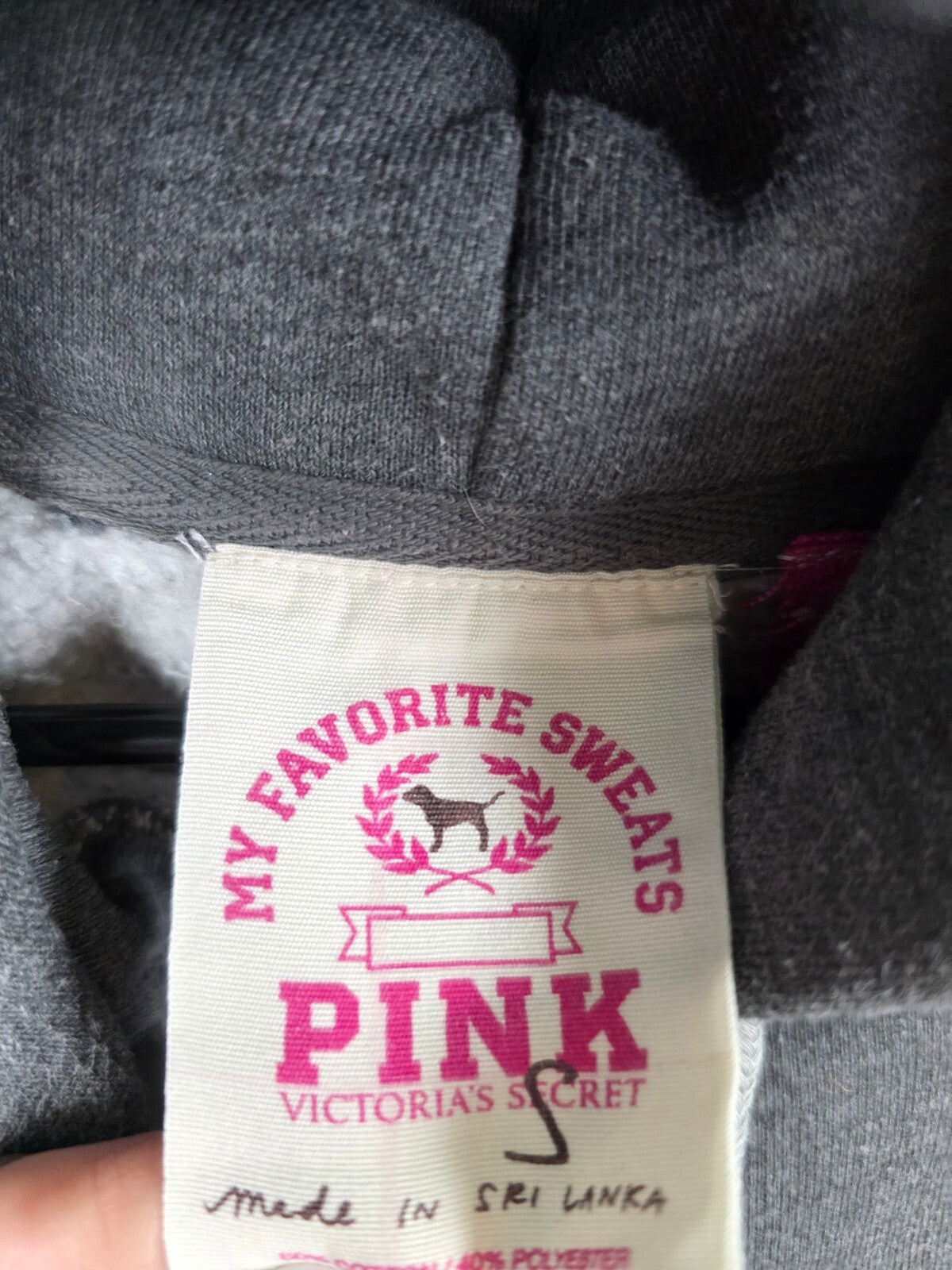 Victorias Secret PINK Vintage Y2k University Sweater Dress Hoodie Small
