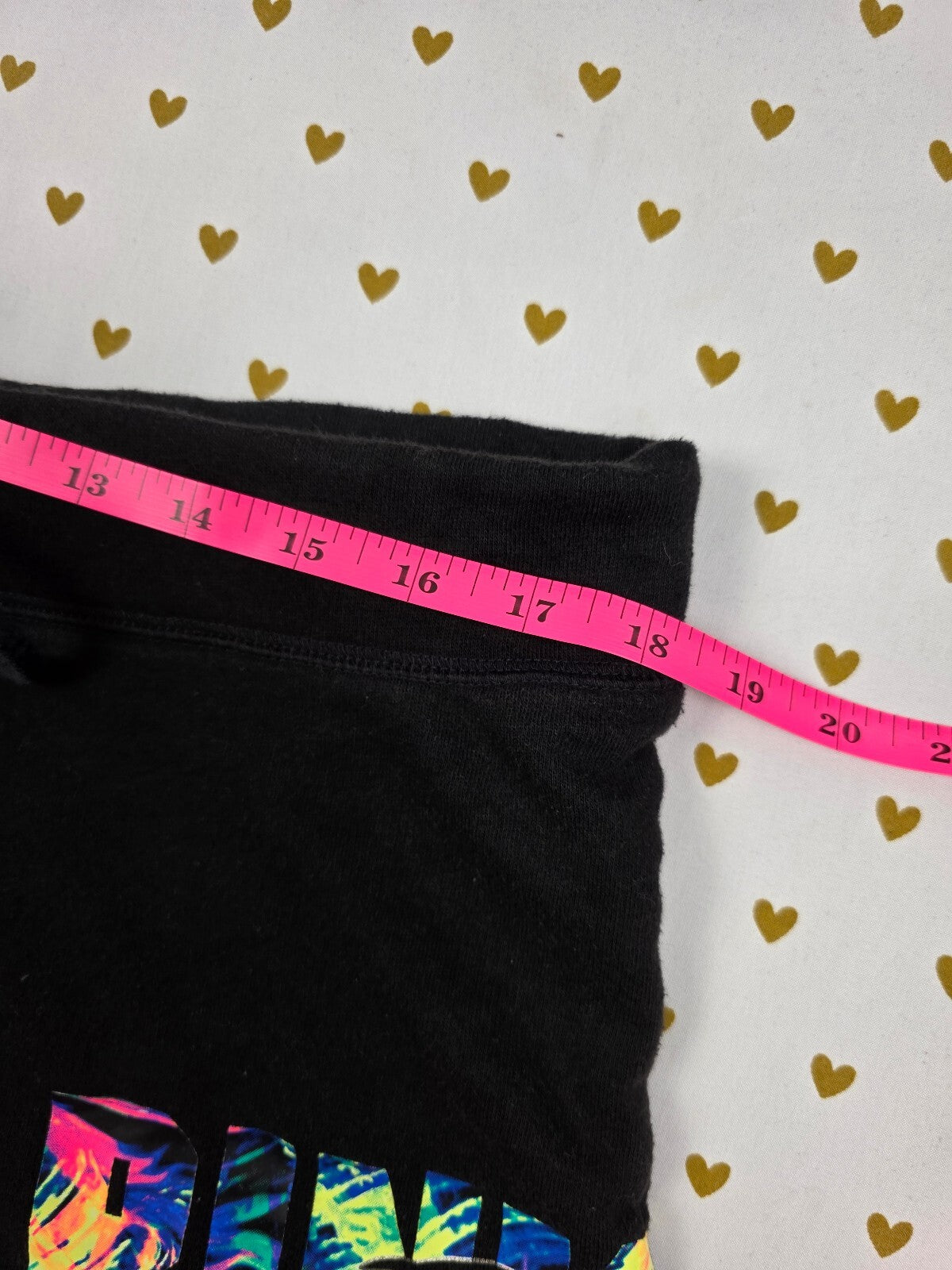 Victorias Secret PINK Rainbow Logo Sweat Shorts LARGE