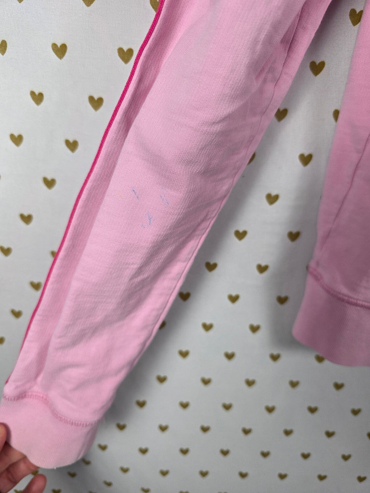 Vintage Victoria's Secret PINK 2005 Zip Jacket L Shining Pink Stars Y2K