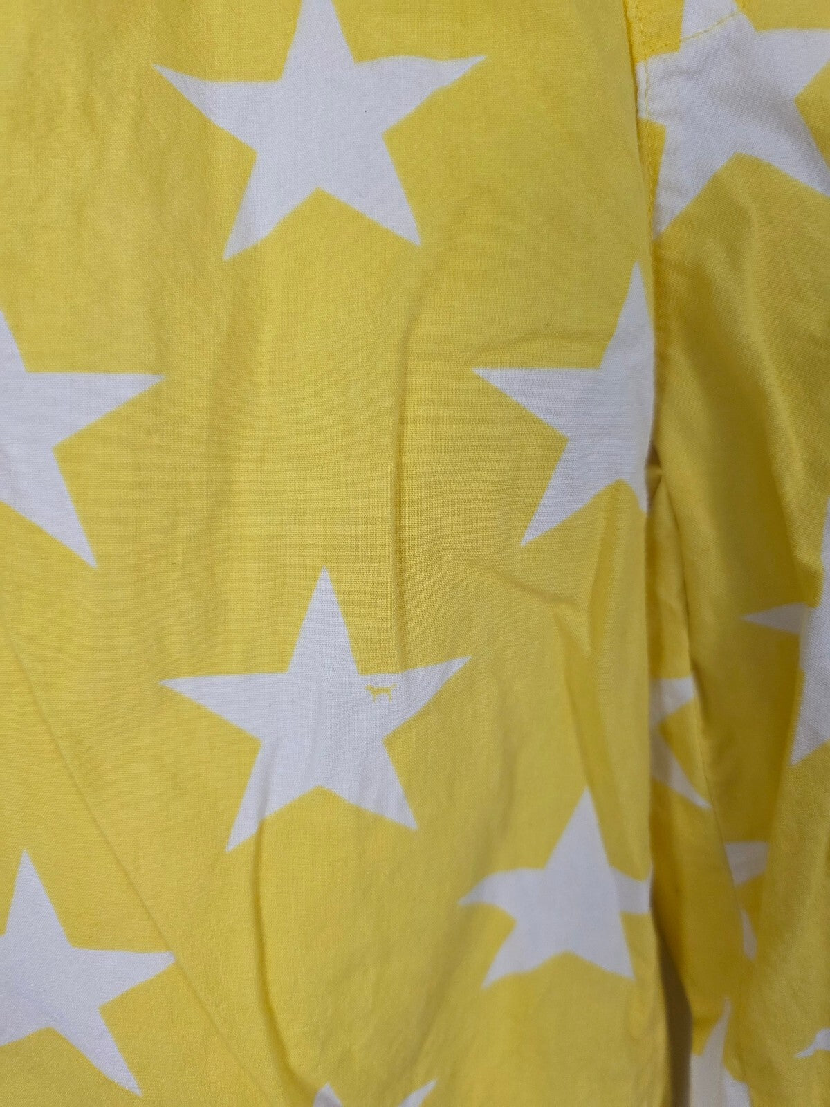 Victoria's Secret PINK Yellow White Star Sleep Lounge Pajama Pants Small
