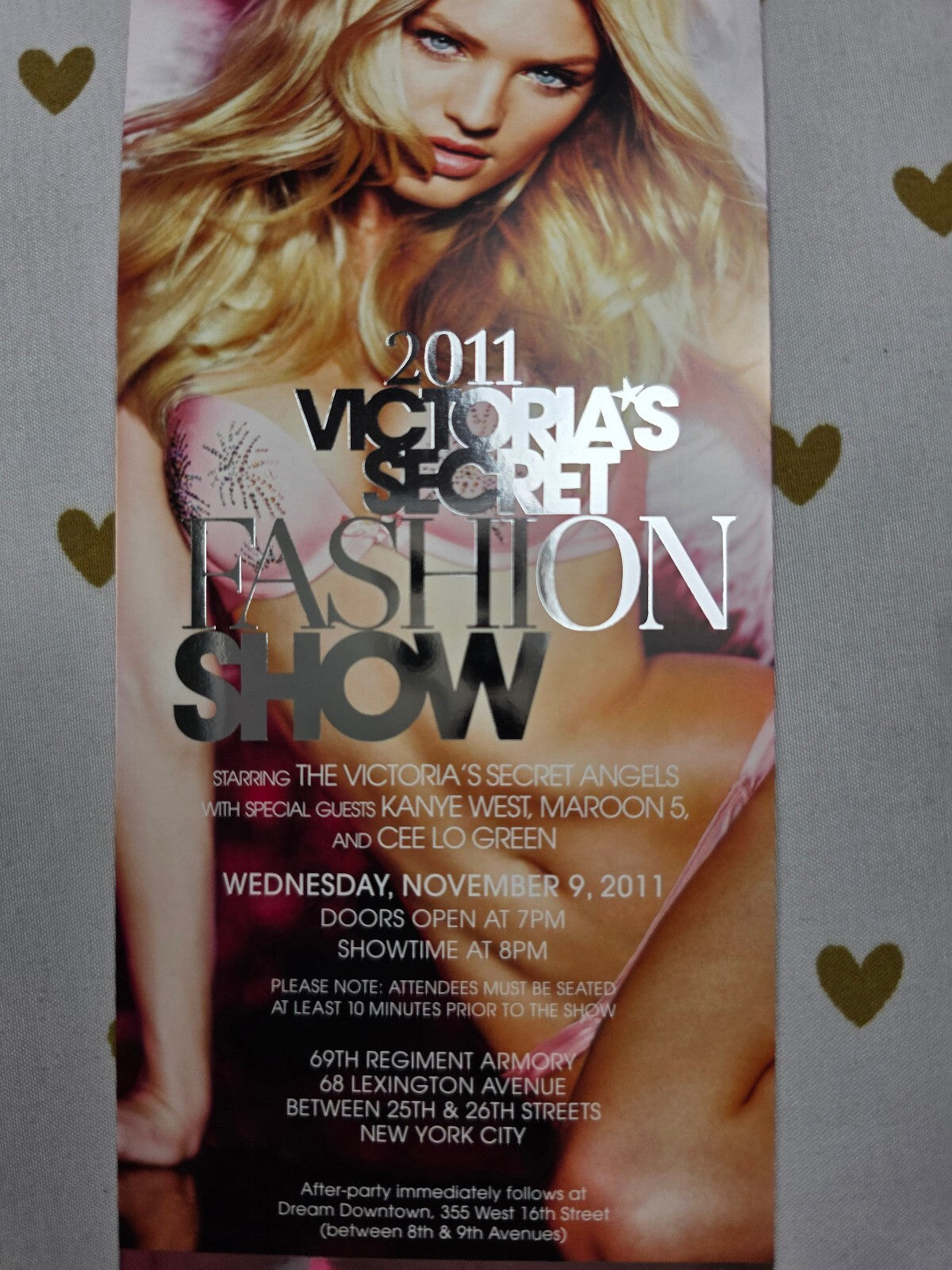 Victoria's Secret 2011 Fashion Show VIP Invitation Ticket SET Lanyard Rare