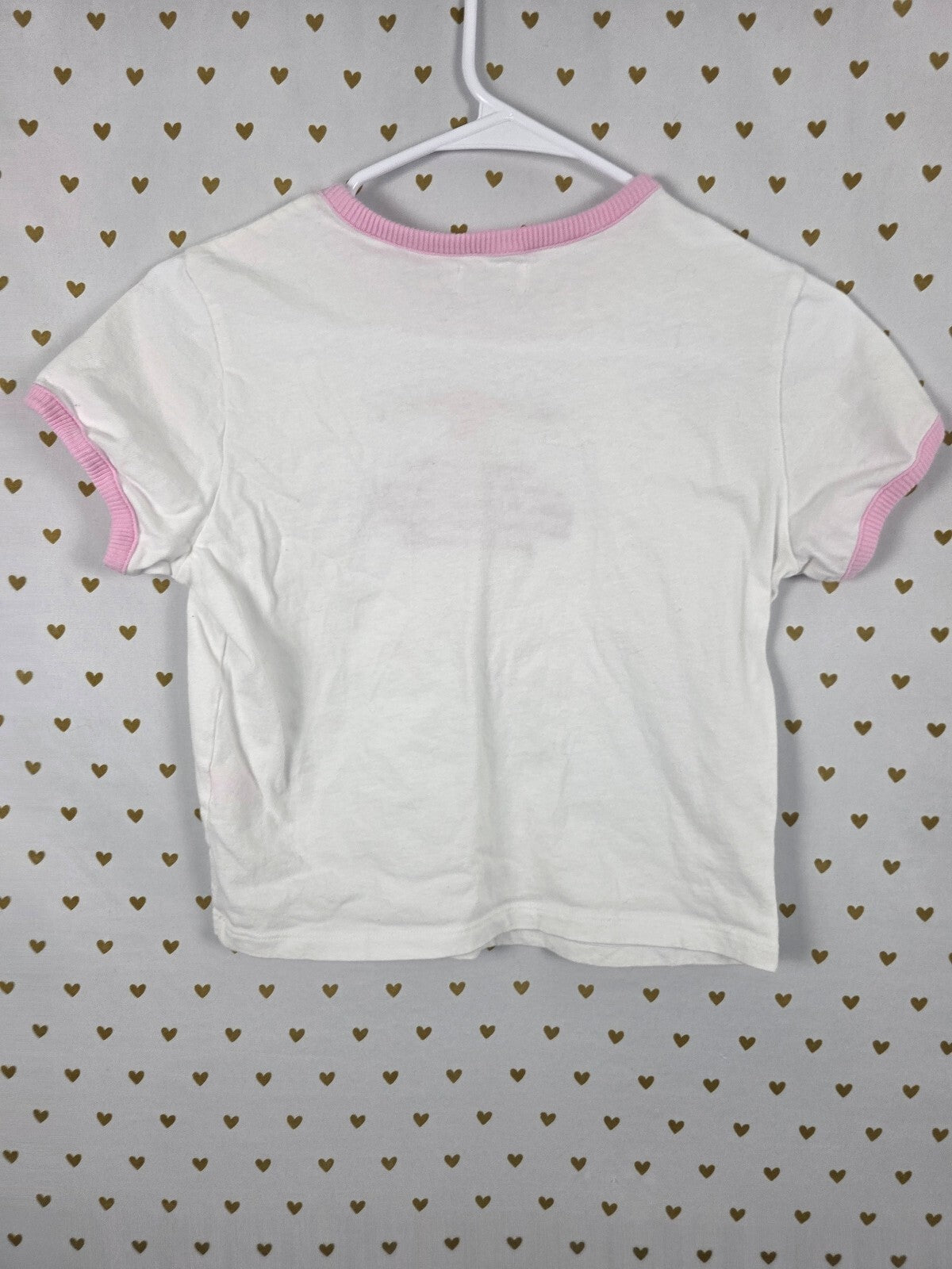 Victorias Secret PINK Loveshackfancy Rules of Pink Baby Tee shirt Small