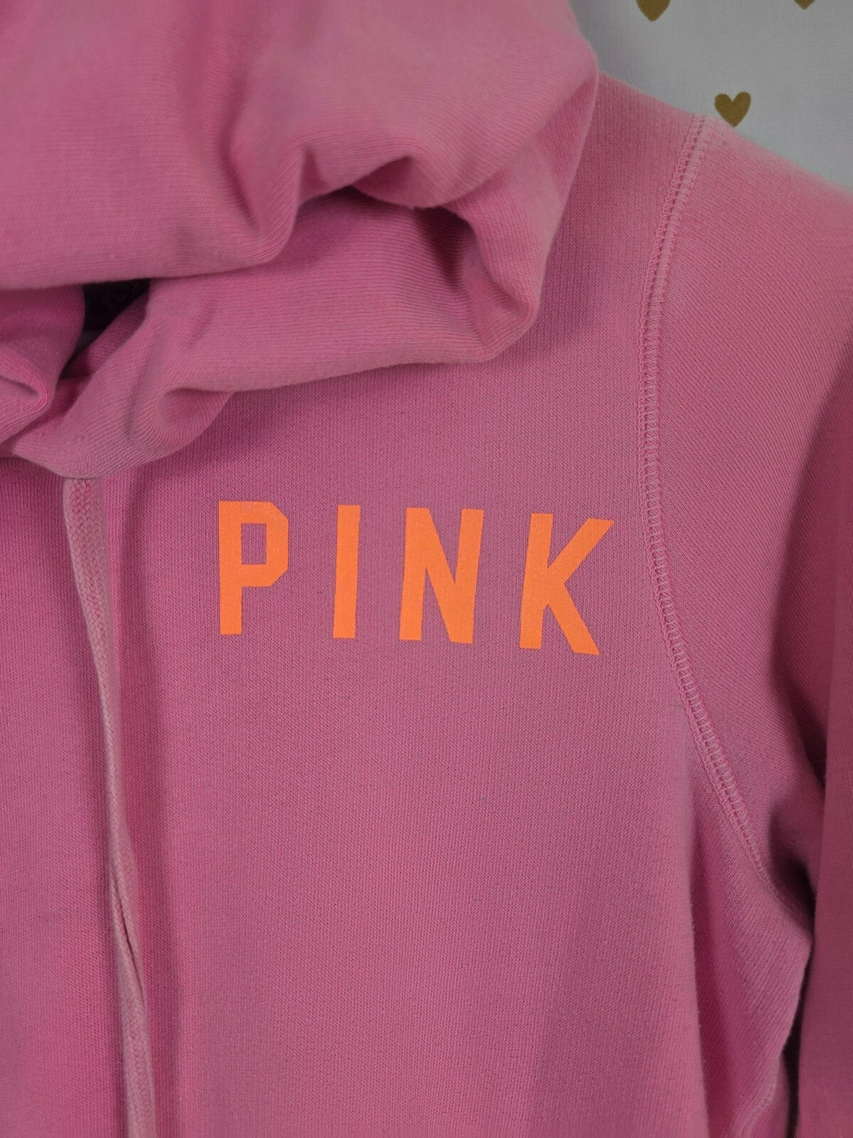 Victorias Secret Pink Vintage Logo Full Zip Hoodie Jacket Y2k Small