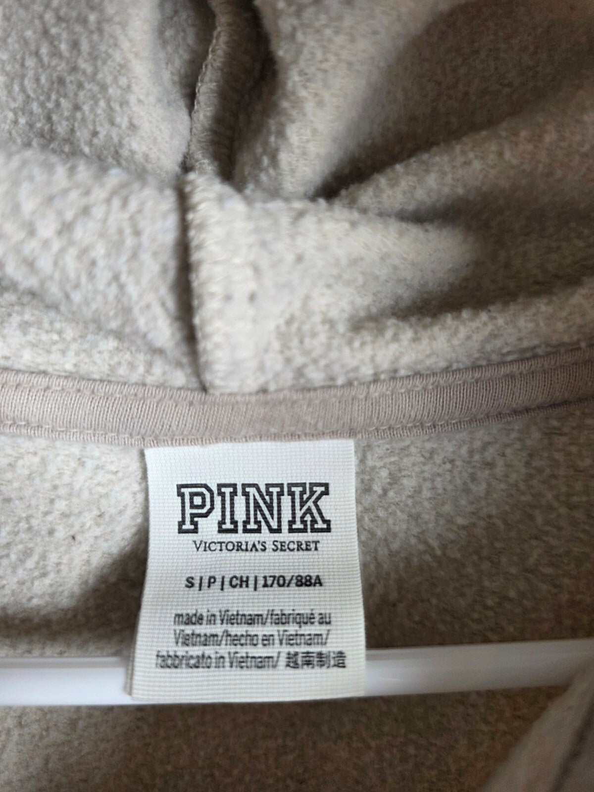 Victorias Secret Pink Cheetah Leopard Small Full zip Hoodie Jacket Sweats SET