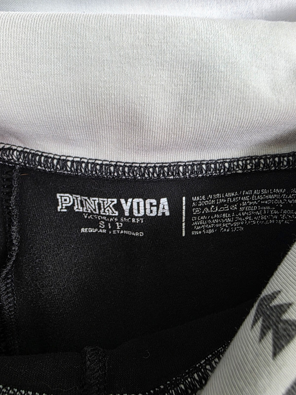 Victorias Secret PINK Bling Foldover Yoga Pants Aztec Geometric Flare Small
