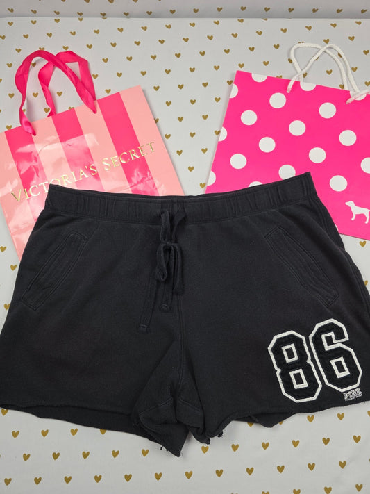 Victorias Secret PINK Vintage 86 Logo y2k Sweat Shorts Medium