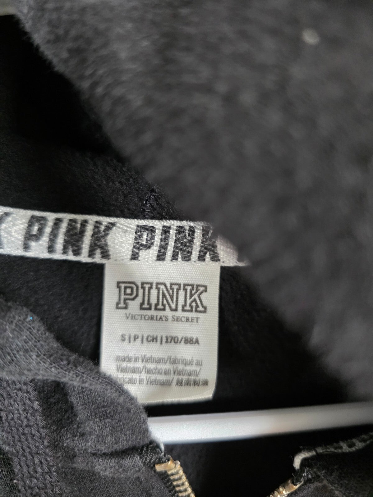 Victorias Secret Pink Bling Sequined Yoga Pants Hooded Jacket SET XS SM Outfit