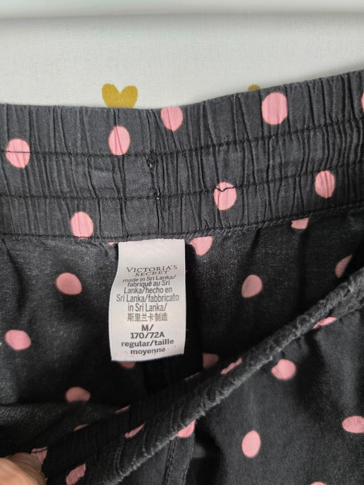 Victorias Secret Soft Polka Dot Medium Sleep Pants Pajama PJ Bottoms