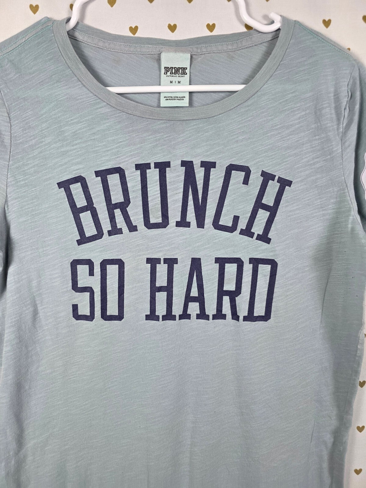 Victorias Secret PINK BRUNCH SO HARD Tee shirt Medium Tee shirt