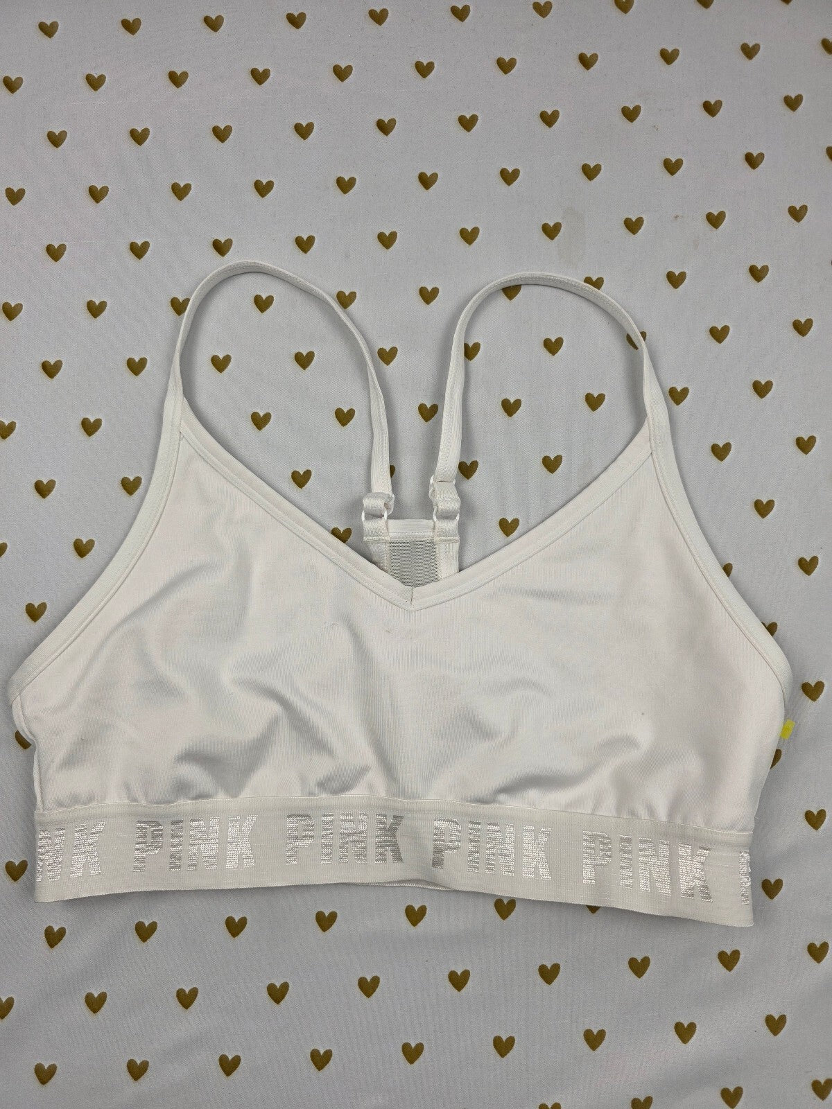 Victorias Secret Pink Active Sports Bra Medium Bralette Bra Top Tank