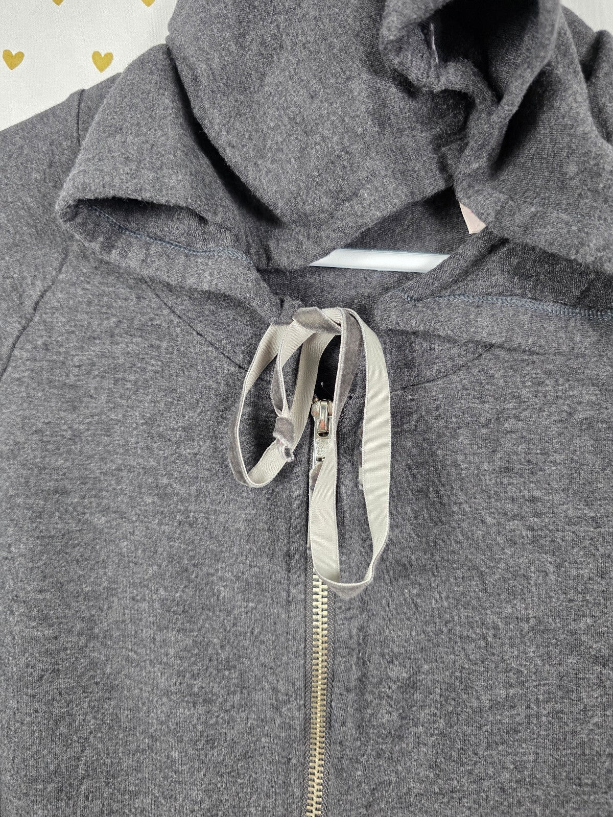 Victorias Secret ANGELS Bling Wings Dark Grey hoodie Jacket Full Zip Large