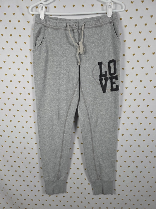 Victorias Secret PINK Vintage LOVE Sweats Y2k SMALL Tapered Joggers
