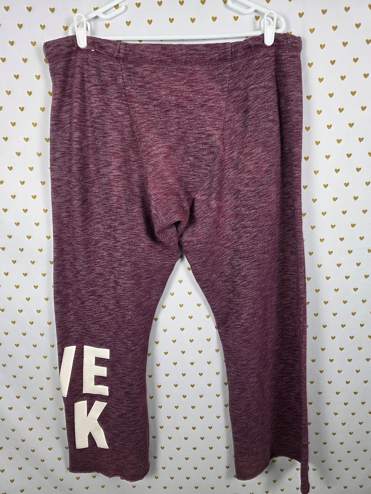 Victorias Secret PINK Raw Hem Boyfriend Diaper Butt Sweats Sweatpants Medium