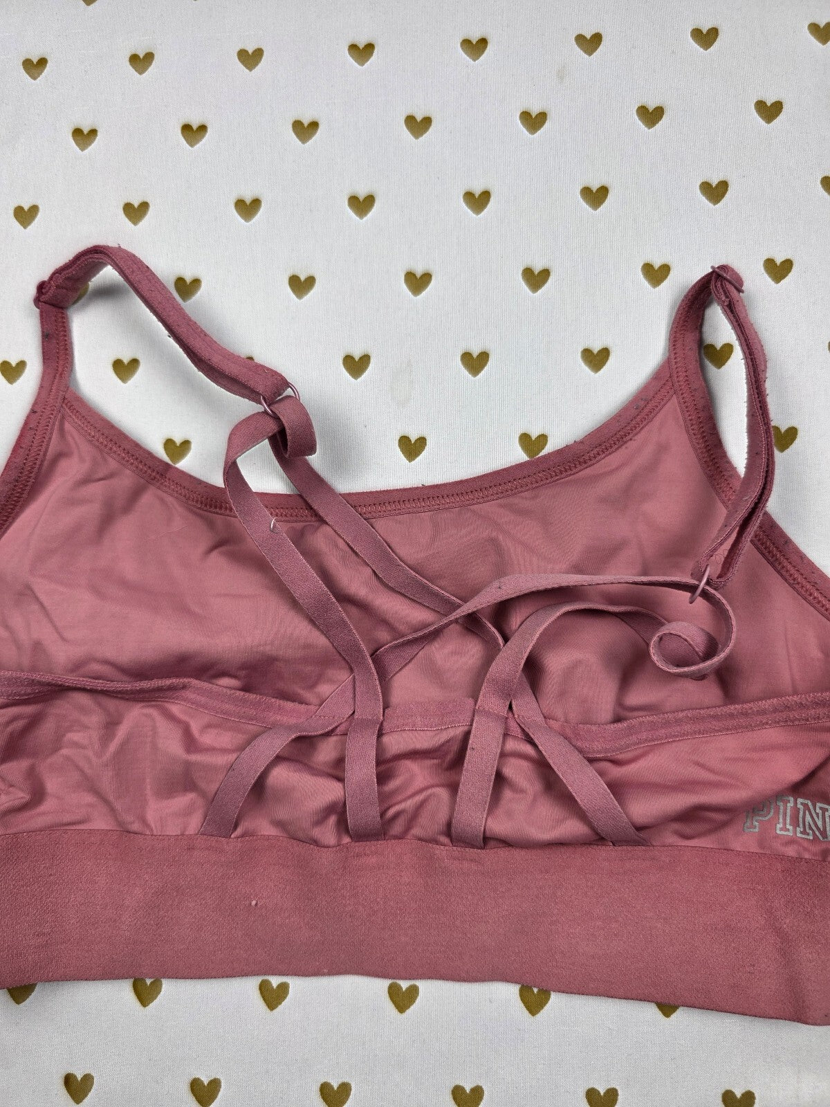 Victorias Secret Pink Ultimate Small Strappy Sports Bra Bralette Bra Top Tank
