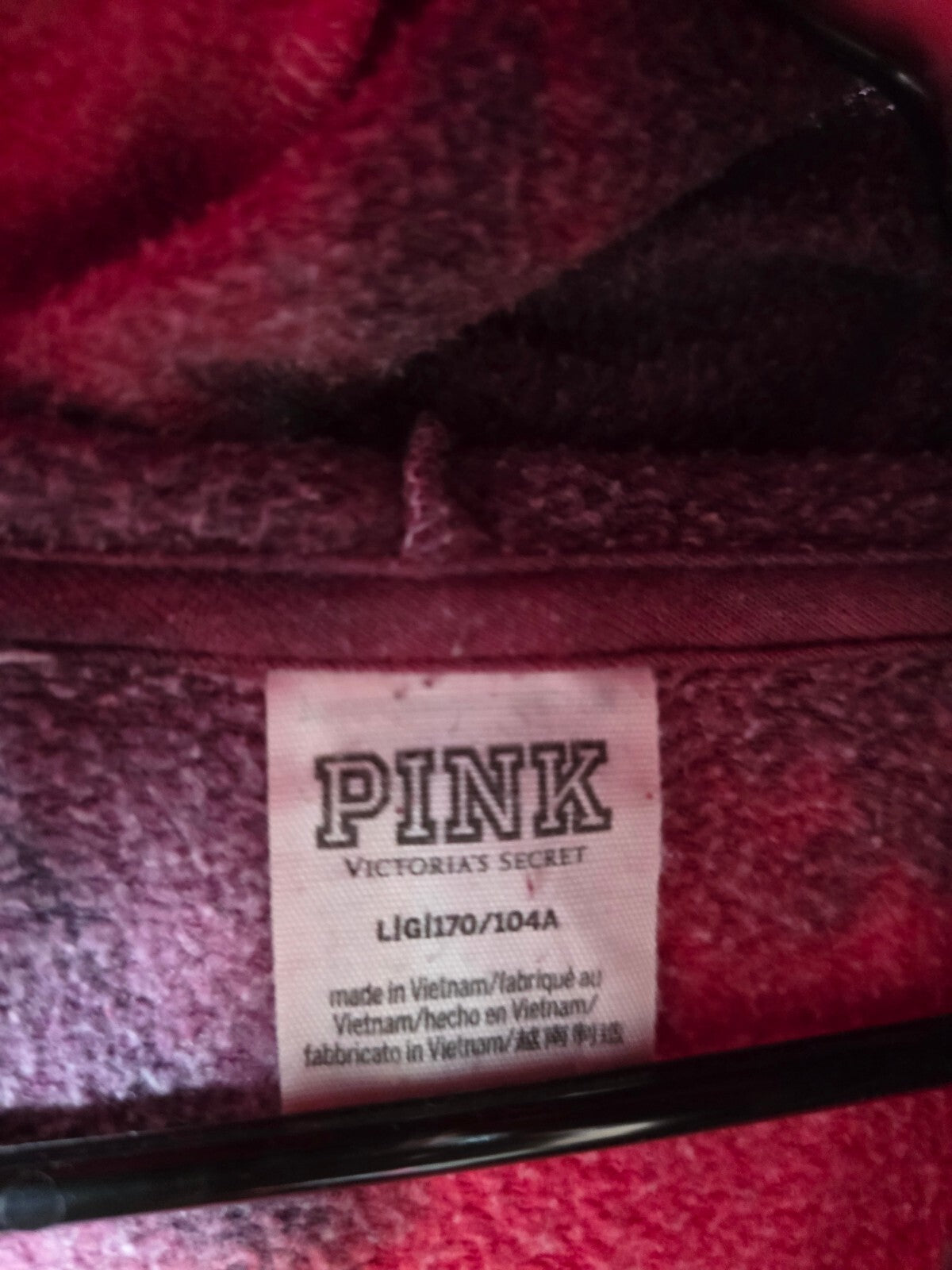 Victorias Secret Pink Oversized Tye Dye Pullover Sweater Logo LARGE