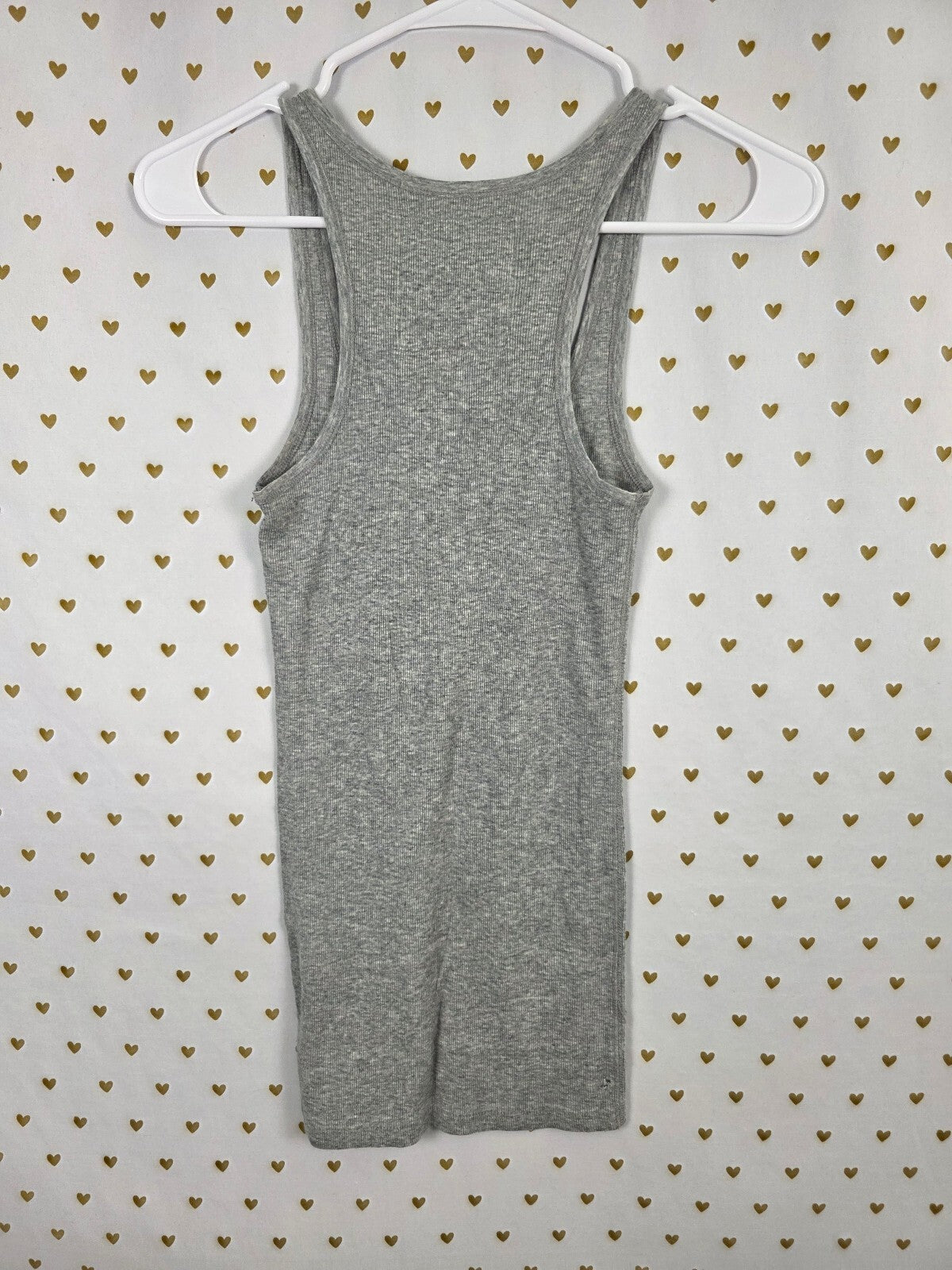 Victoria’s Secret PINK Miss PINK America Rhinestone Tank Top XS Gray BLING
