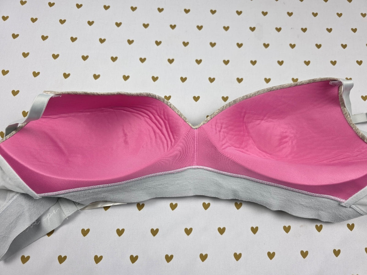 Victorias Secret Pink Wireless No Wire grey 40B Wear Everywhere Bra