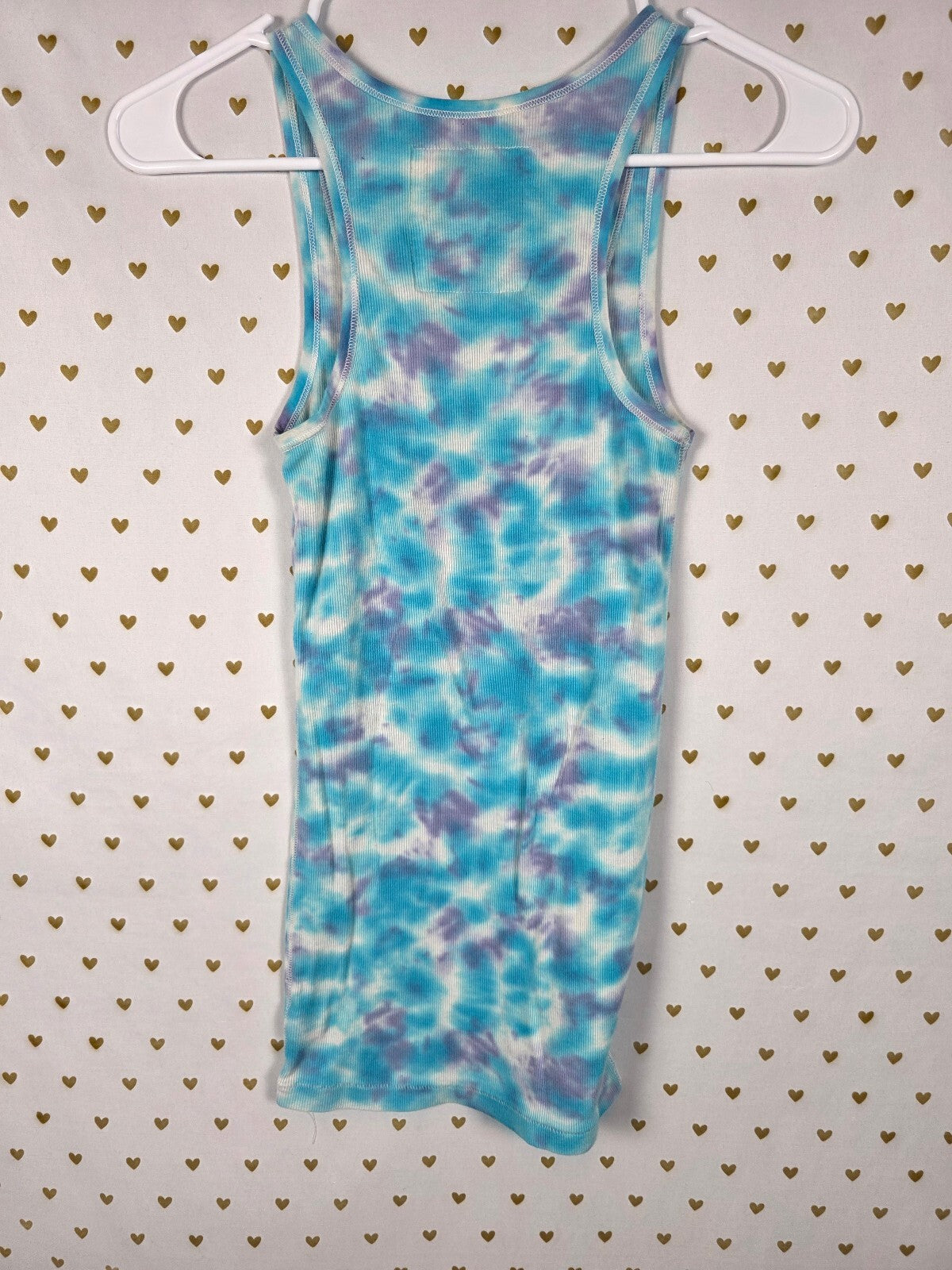 Victoria's Secret PINK Peace Begins With Love Tie Dye Tank Top Small
