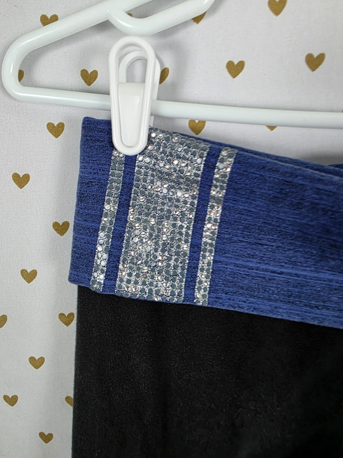 Victorias Secret PINK Vintage Bling Y2k Foldover Yoga Pants Ankle Skinny Small