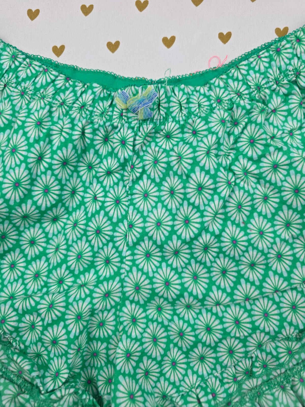 Victorias Secret Green Cotton Medium Sleep Shorts Boxers Pajama Bottoms