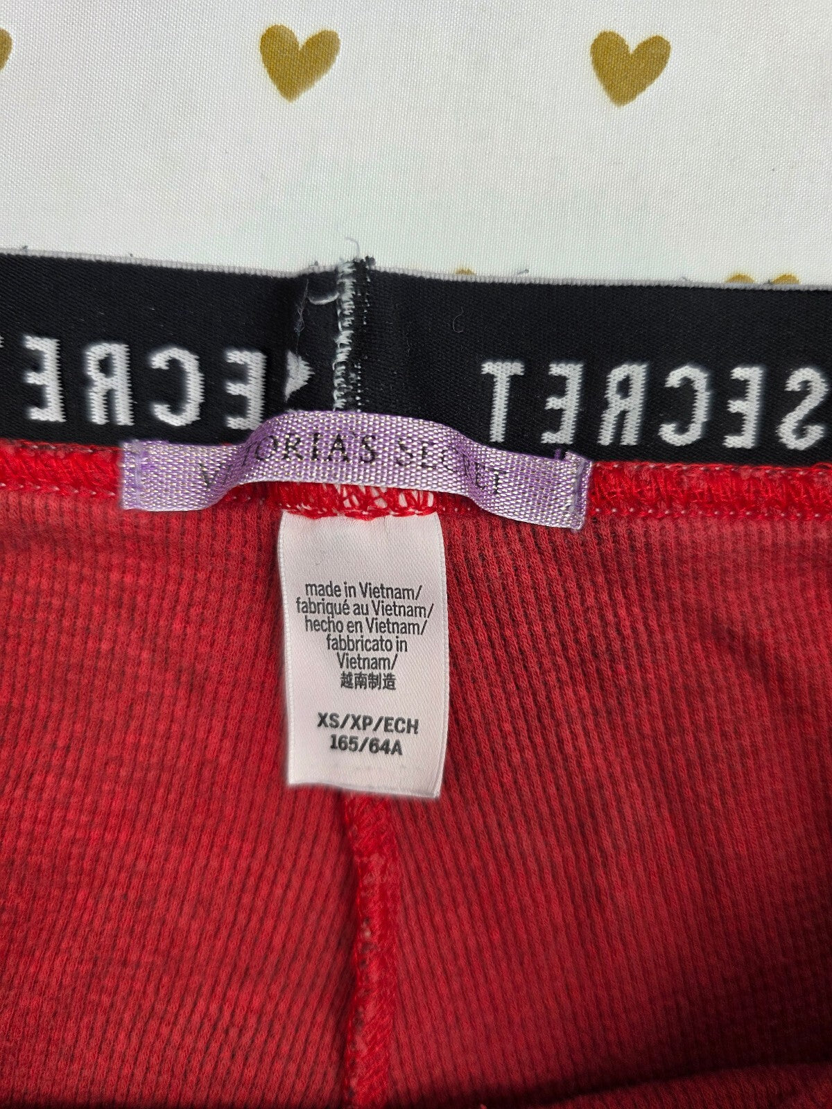 Victorias Secret Thermal Red Plaid XS Sleep Pants Pajama PJ Bottoms