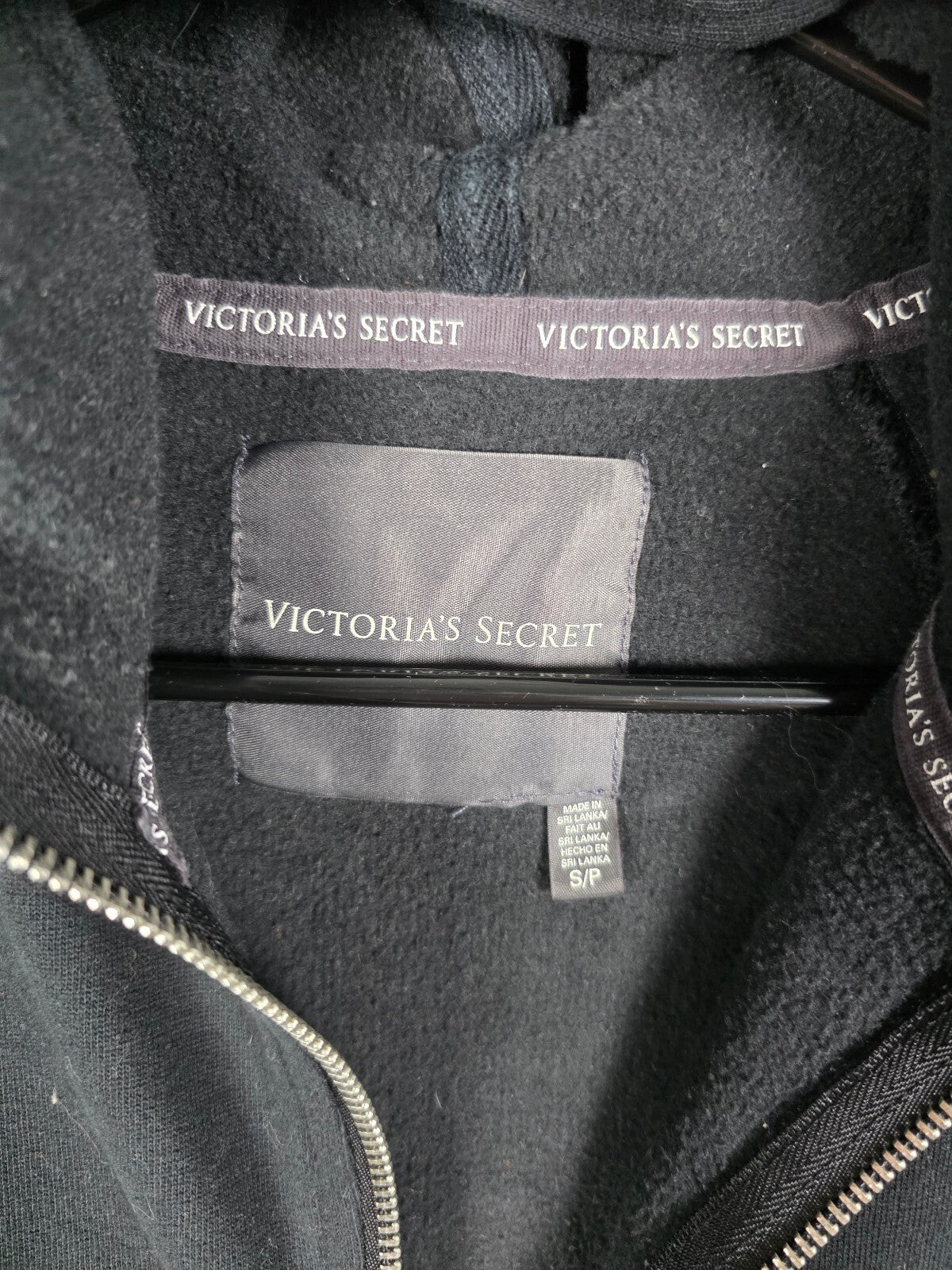 Victorias Secret Angels Bling LOVE Wings Gold Sequined Full Zip Hoodie Jacket Sm