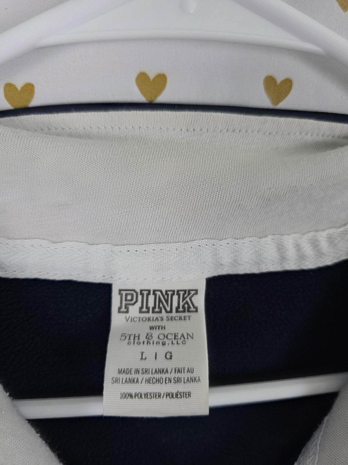 Victoria's Secret PINK New York Yankees MLB Full Zip Track Jacket Navy L