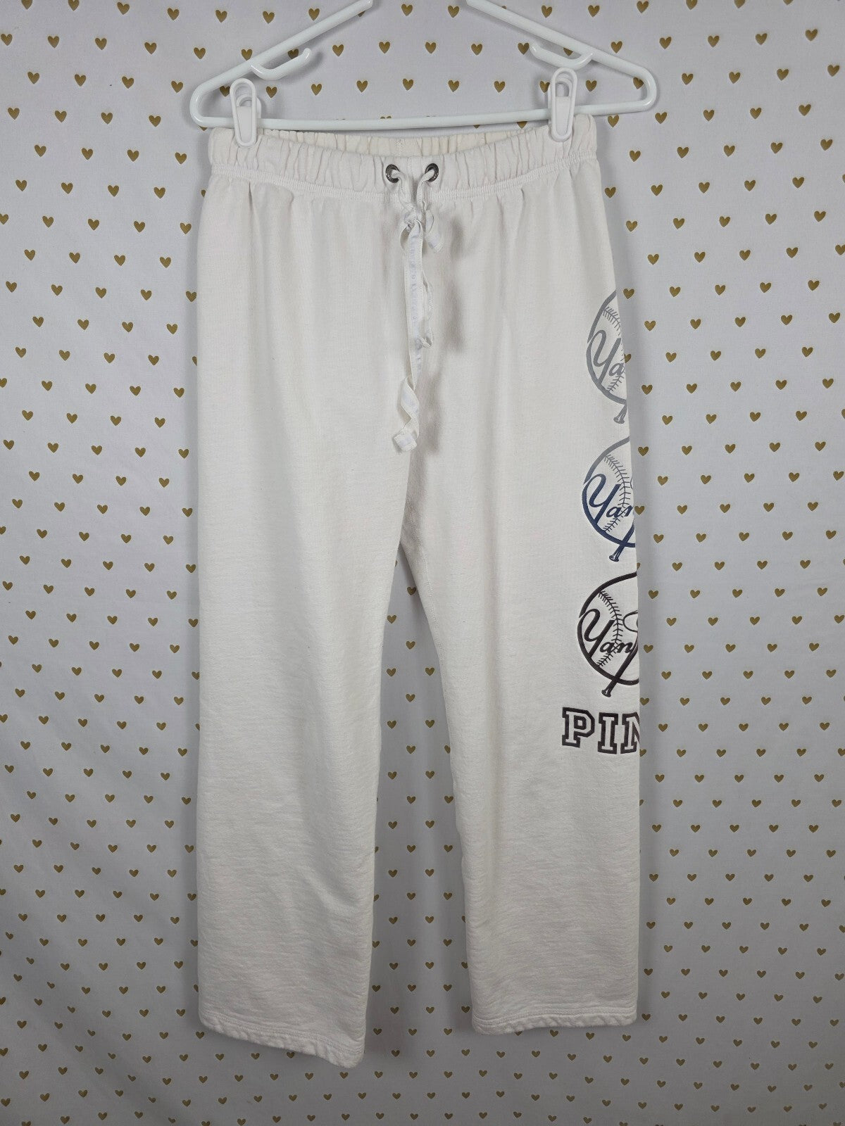 Victoria's Secret PINK Yankees MLB Sweatpants Small 5th & Ocean Baseball