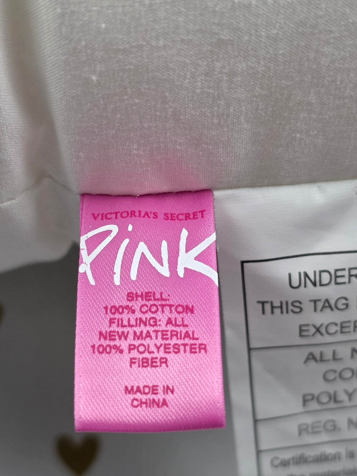 Vintage Victoria's Secret PINK University U 86 Dog Throw Pillow Y2K Rare