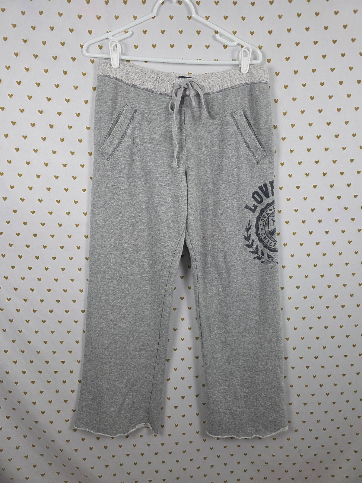 Victorias Secret PINK Small Vintage Short Grey Sweats LOVE Diaper Butt Boyfriend