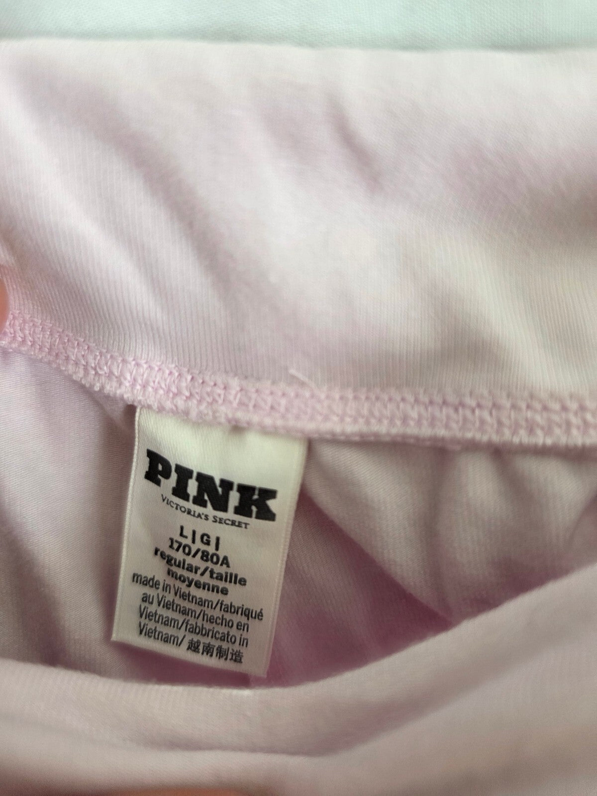 Victorias Secret PINK Wide Leg Flare Foldover Yoga pants Light pink Large