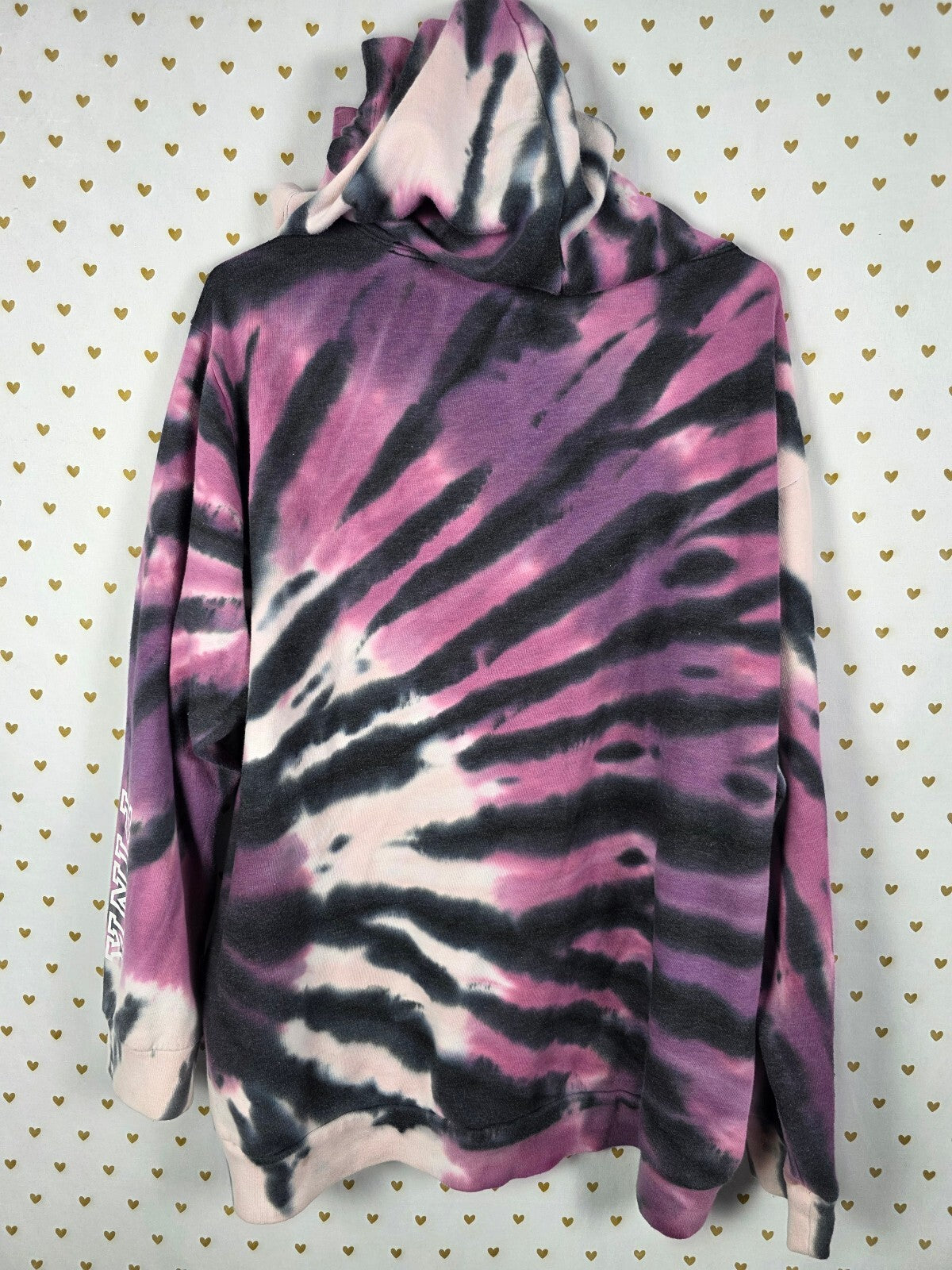Victorias Secret Pink Tye Dye Pullover Hoodie Sweater Logo xl