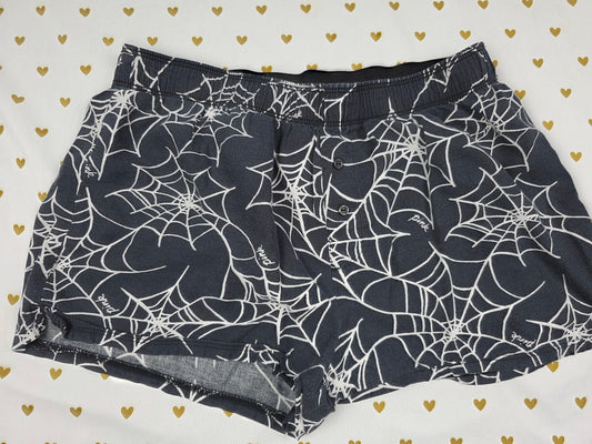 Victorias Secret PINK HALLOWEEN WEB XS SPIDER Sleep Shorts Boxers Pajama Bottoms
