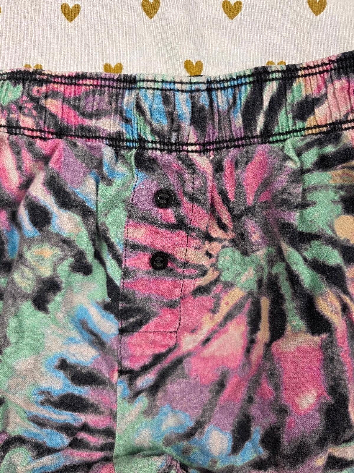 Victorias Secret PINK Tye Dye SMALL Sleep Shorts Boxers Pajama Bottoms
