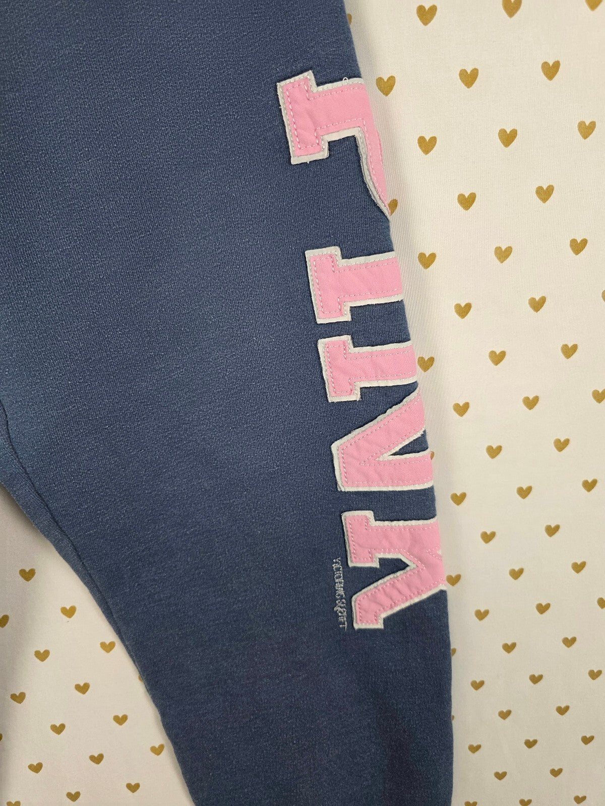 Victorias Secret PINK Vintage Tapered Sweats Sweatpants XS Blue SS LOVE