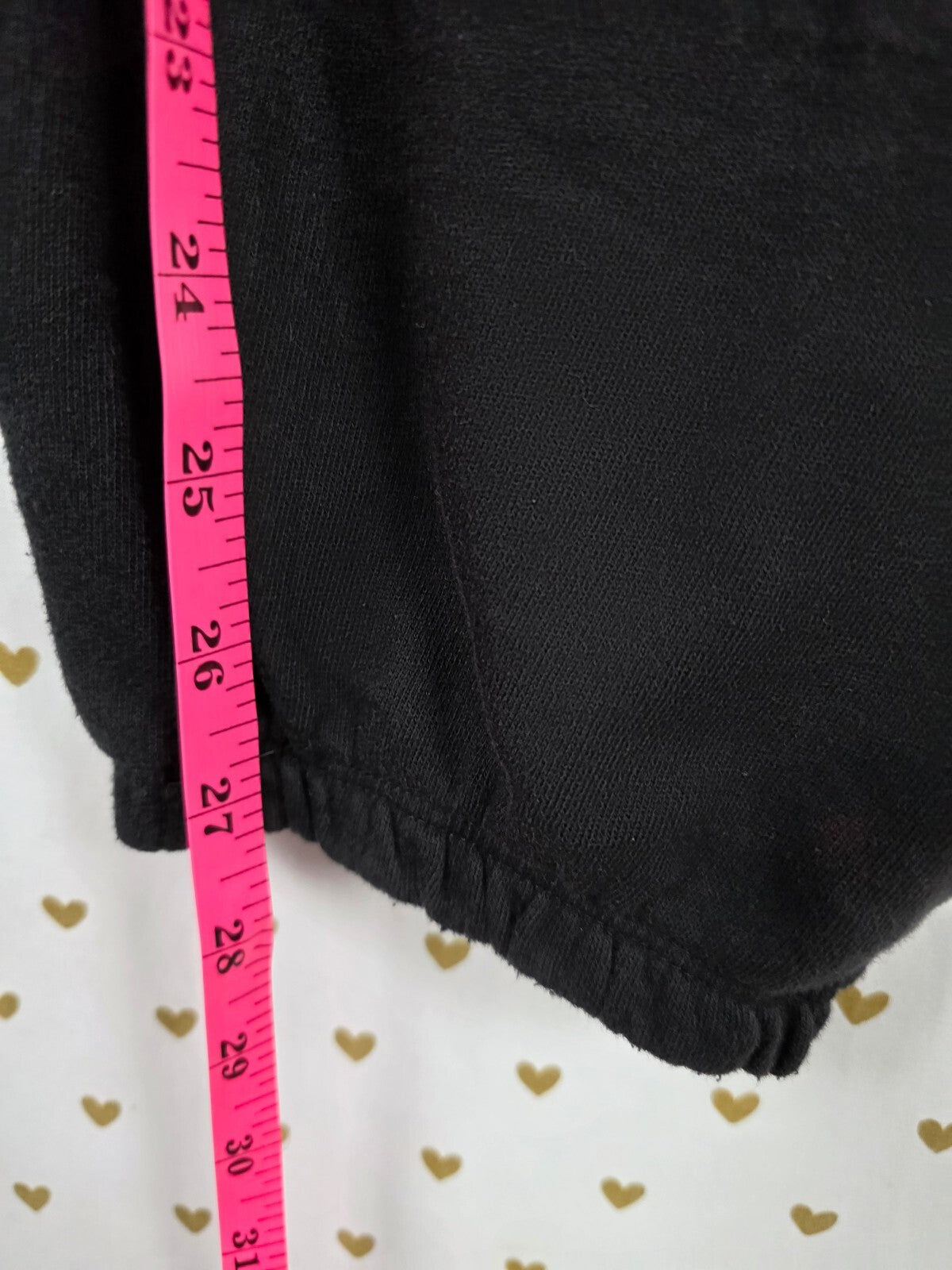 Victoria's Secret PINK Rhinestone Dog Tee Sweatpants Set Black BLING