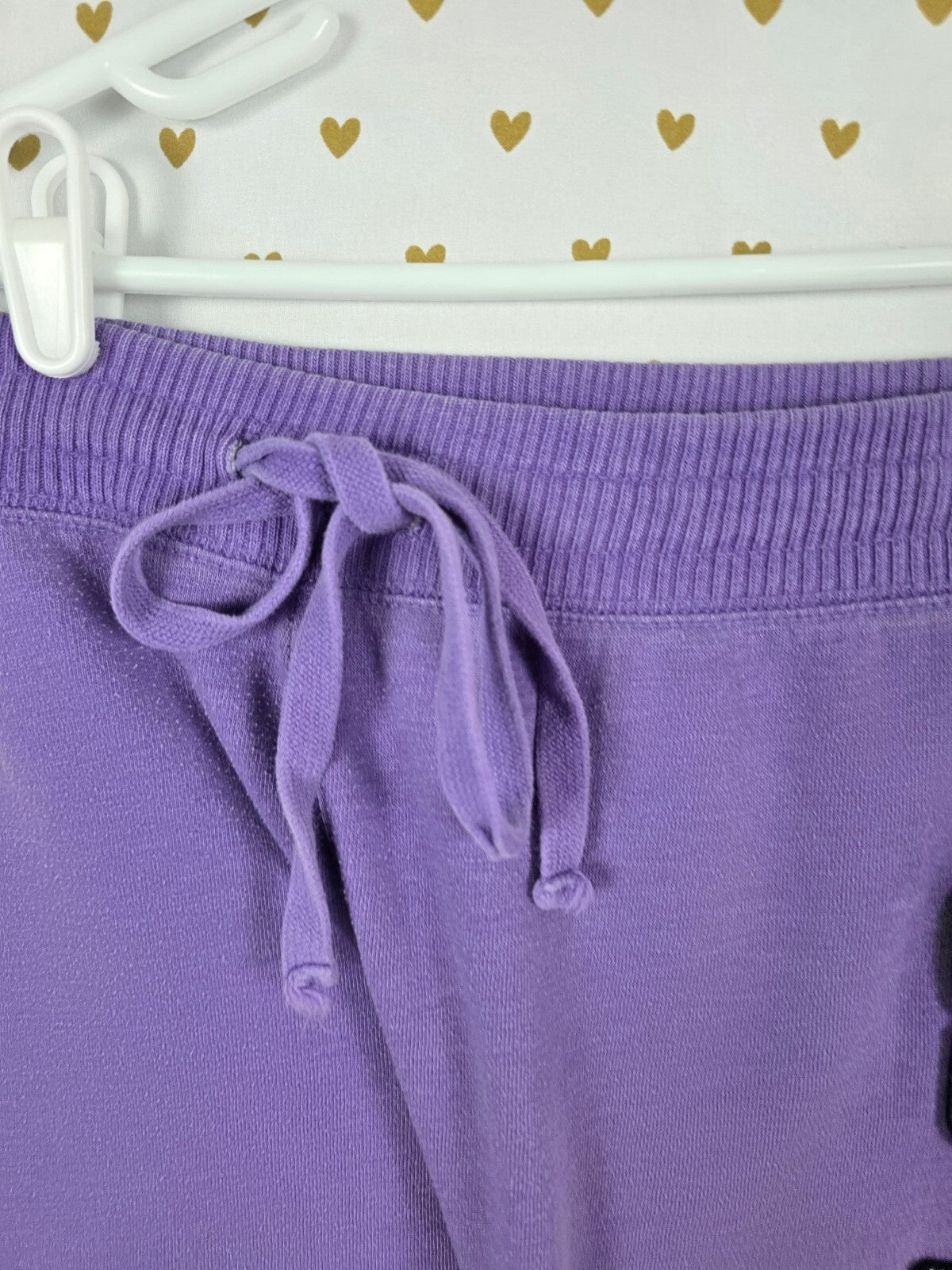 Victorias Secret PINK Vintage Purple Bling Sequined Sweats Sweatpants Y2k Medium
