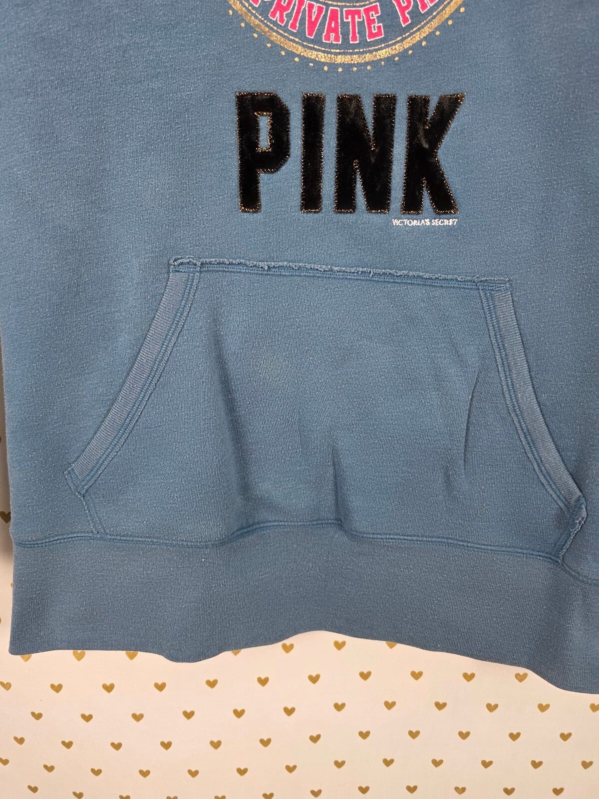 Victorias Secret PINK RSVP Vintage Sweater Dress Hoodie Pullover MEDIUM Y2k