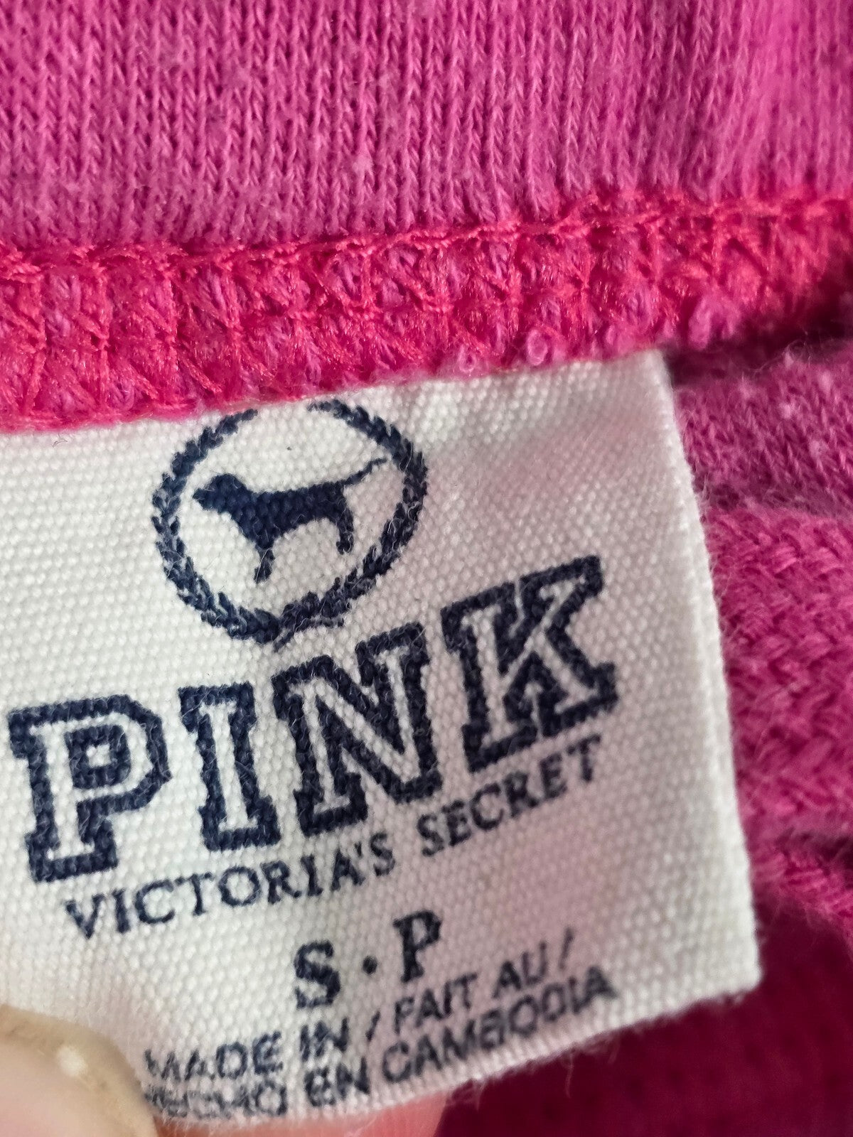 Victorias Secret PINK BOYFRIEND Diaper butt Logo Sweats Sweatpants Flare SMALL